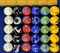22mm (7/8") Large 30 DELUXE w/Drawstring Storage Bag Replacement Marbles Aggravation Wahoo Dirty Marbles Chinese Checker Board game GLASS